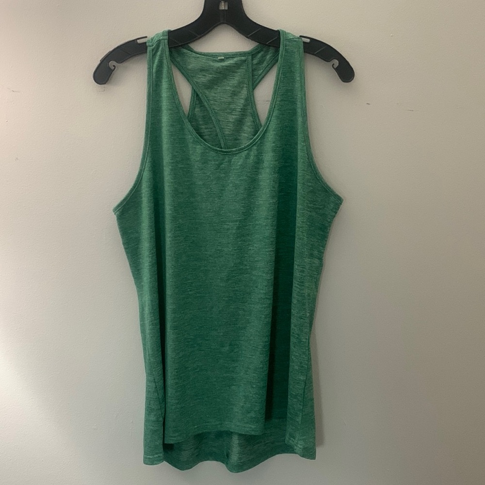 NWOT green keyhole back tank size Large